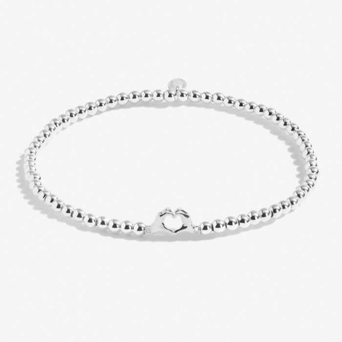 Joma Jewellery A Little 'Friendship Laughter Happiness' Bracelet In Silver Plating